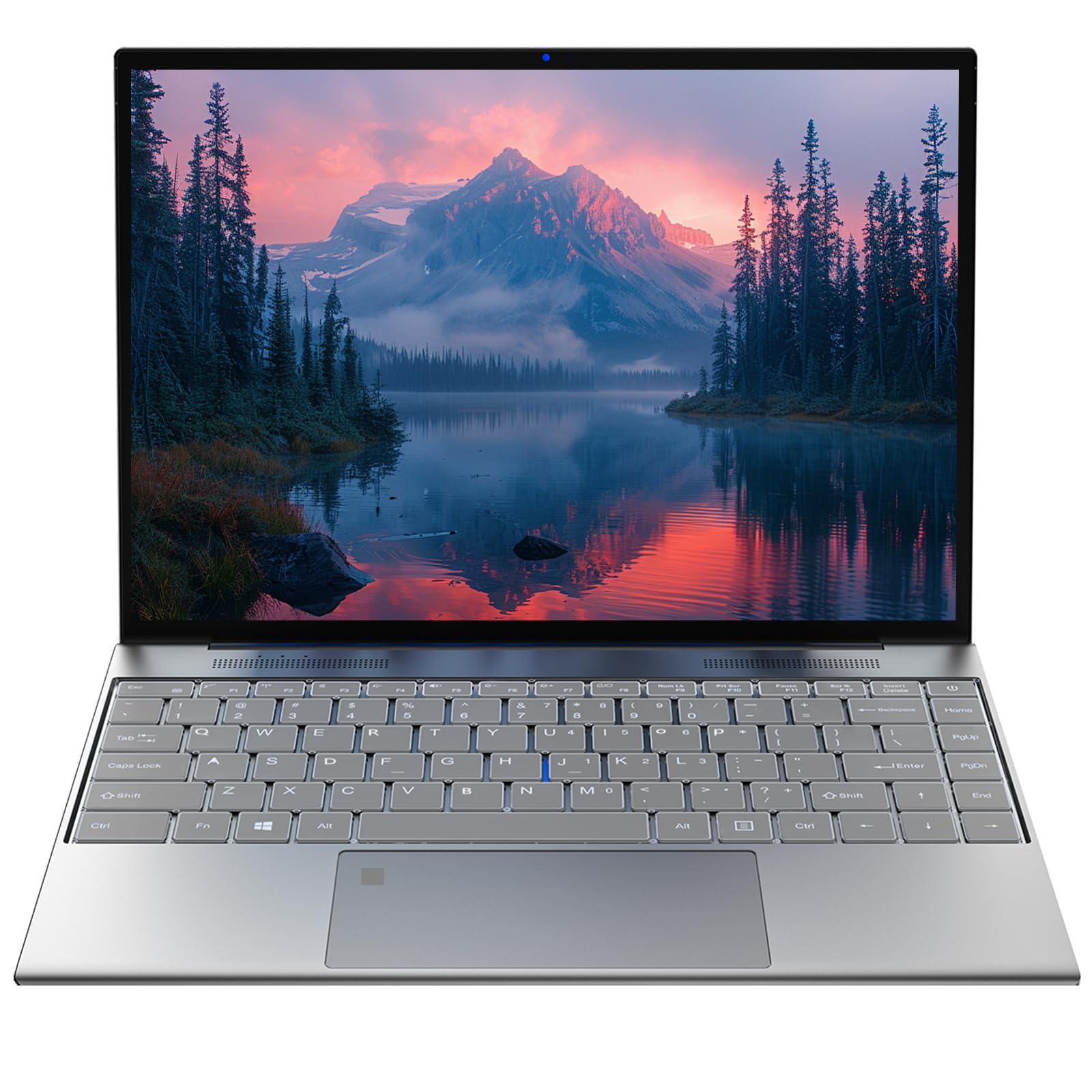 Exilapsire 16 inch Laptop, Quad-Core Up to 2.64 GHz, 8GB 256GB Memory, Win11, HD IPS, Slim and Lightweight Notebook, Work and Students Laptop, Gray