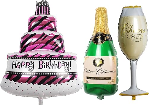 Trixes Ensemble De 3 Grands Ballons Gateau Bouteille De Champagne Verre Pour Fete D Anniversaire Amazon Fr Jeux Et Jouets Trixes Ensemble De 3 Grands Ballons Gateau Bouteille De Champagne Verre Pour Fete D Anniversaire Amazon Fr Jeux Et Jouets