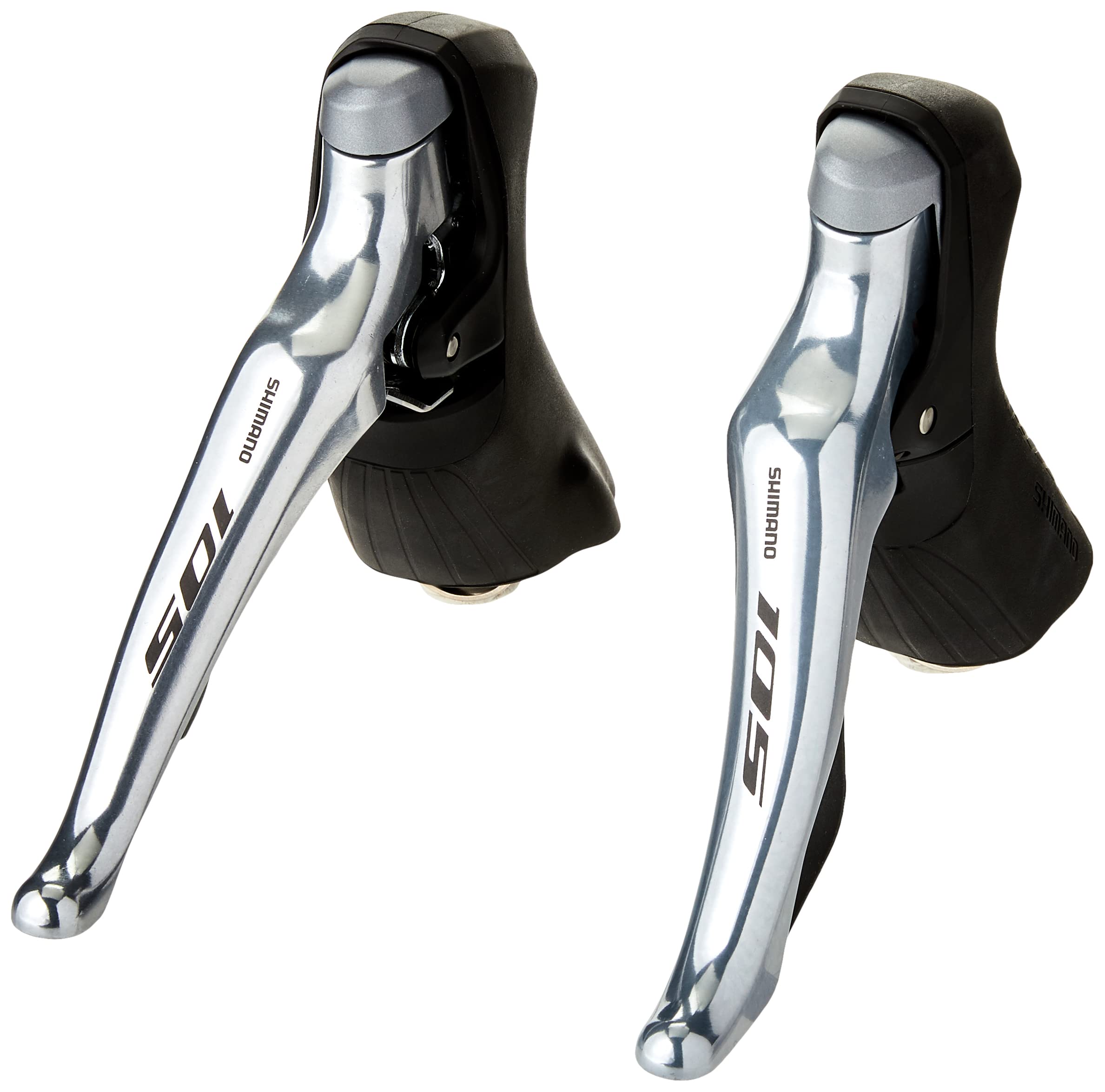 Shimano 105 ST-R7000 105 double mechanical 11-speed STI levers, pair, silver
