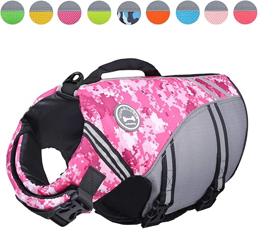 vivaglory new sports style ripstop dog life jacket