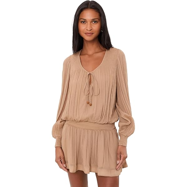 free people orson mini dress Free People Orson Shift Minidress in Brown