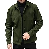 JIEMUXIU Mens Wool Jackets Winter Single Breasted Notched Collar Peacoat Casual Business Warm Lapel Button Up Overcoat