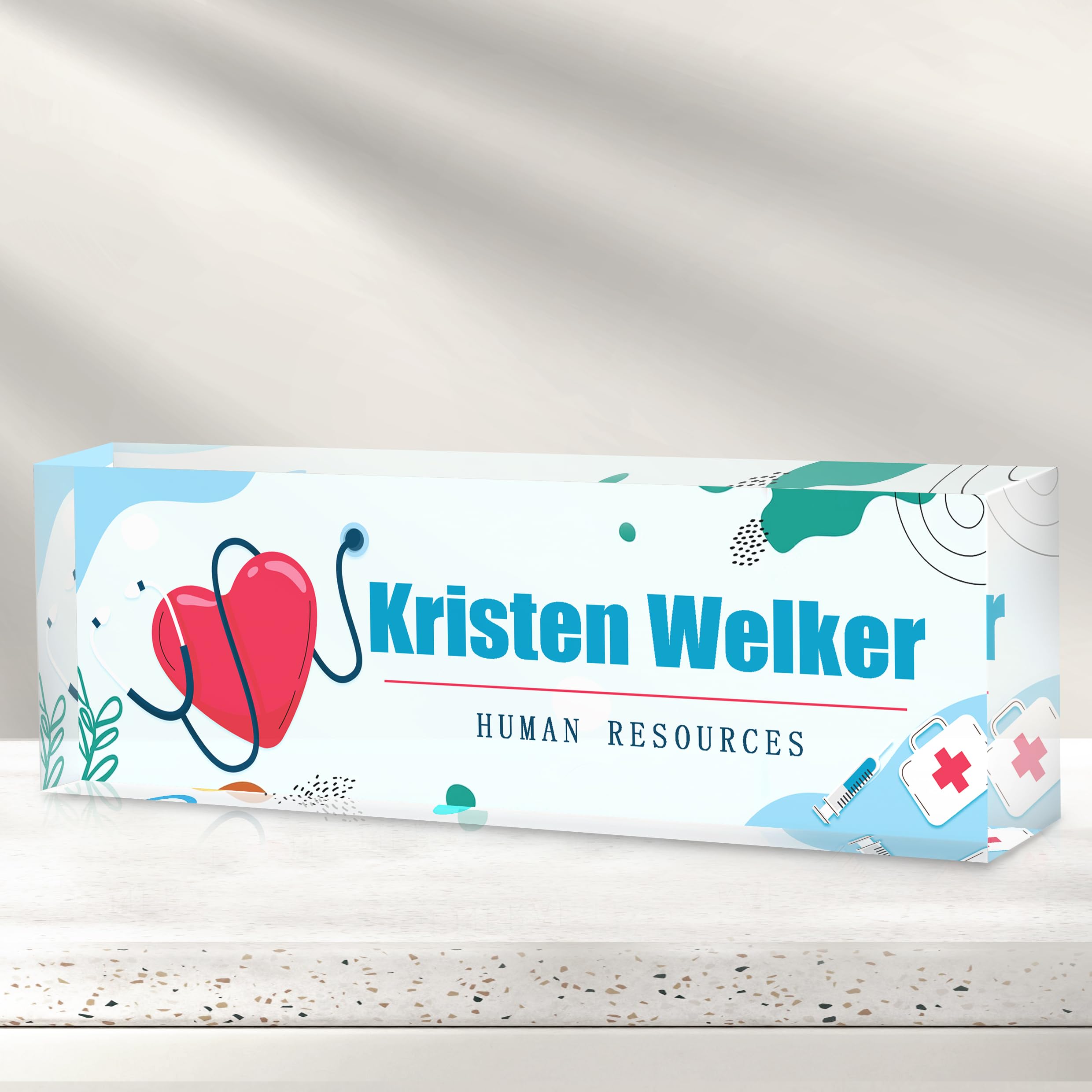 Office Desk Name Plate Personalized - Custom Nurses