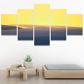 SIGNWIN 5 Panel Canvas Wall Art Colors of...