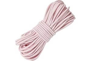 JESEP YONG 3mm Pink Elastic Cord 45ft - 1/8 inch Strong No-Slip Bungee String for Crafts, DIY Projects, Kayak Tie Downs, Camping Gear, Sports Gear, DIY Crafts, Hair Bands, Apparel Making & Shoe Laces