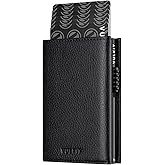 VULKIT Card Holder Wallet with Coin Pocket Magnetic Closure Pop Up Cards With ID Window Leather Wallet for Cash & Credit Cards | with Coin Pocket, Magnetic Closure, Pop Up Cards, With ID Window