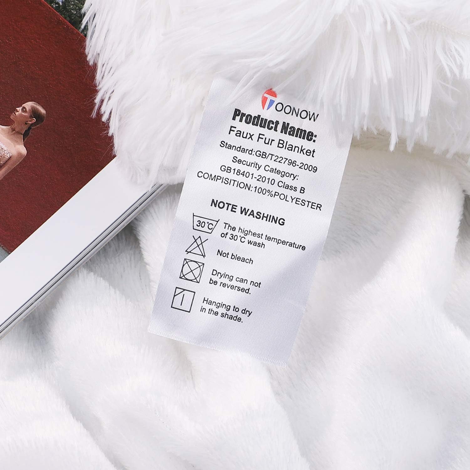 Decorative Extra Soft Faux Fur Throw Blanket 50" x 60",Solid Reversible Fuzzy Lightweight Long Hair Shaggy Blanket,Fluffy Cozy Plush Fleece Comfy Microfiber Fur Blanket for Couch Sofa Bed,Pure White: Home & Kitchen