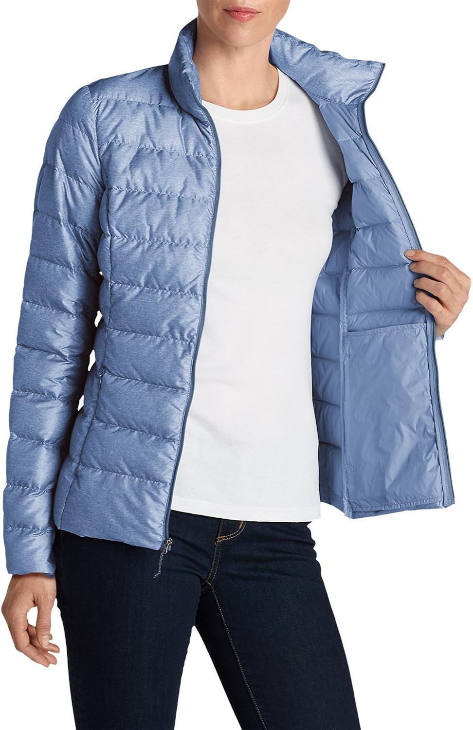 Eddie Bauer Womens CirrusLite Down Jacket Navy HTR Regular XL Women