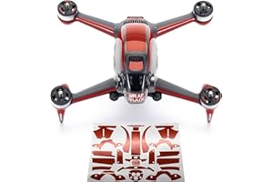 WRAPGRADE Skin Compatible with DJI FPV | Accent Color (Super RED)