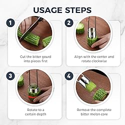 2pcs Pepper Seed Corer & 2pcs Cleaning