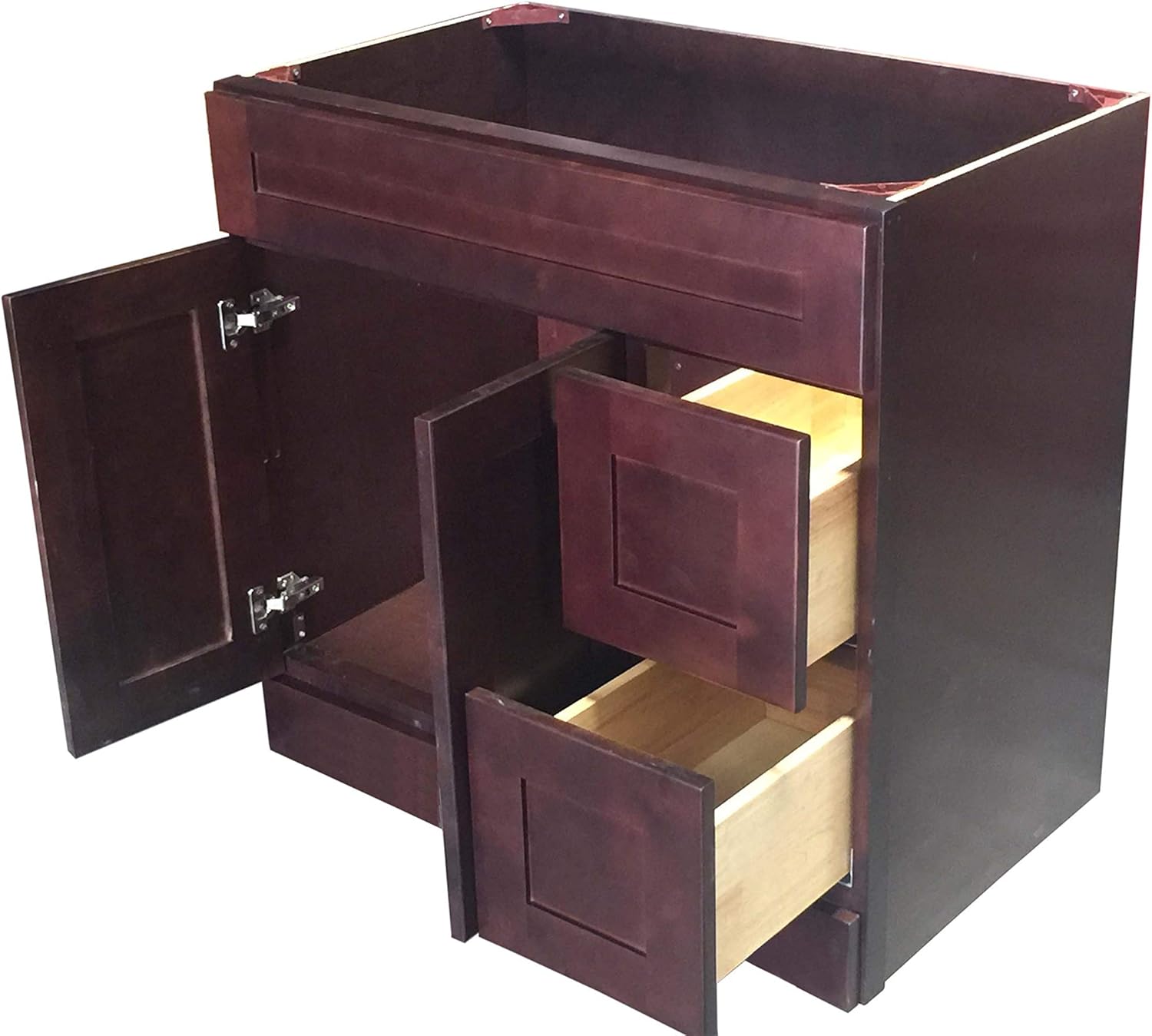 New Espreso Shaker Single-Sink Bathroom Vanity Base Cabinet 36" Wide x 21" Deep ES-V3621DL/R: Kitchen & Dining