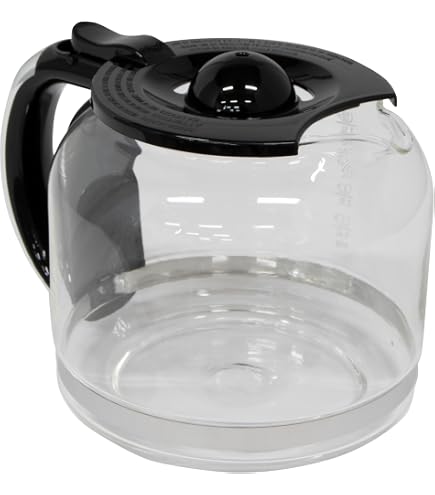 Amazon.com: HADEN 14-Cup Replacement Glass Carafe Pot with Lid for Generous  Brew Coffee Maker, Black/Copper: Home & Kitchen