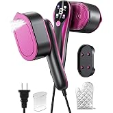 Travel Garment Steamer for Clothes with LED Display, 1200W Portable Handheld Steamer ＆ Iron 2 In 1, 10s Fast Heat Up, Large C