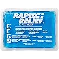 Rapid Relief Reusable Hot & Cold Gel Compress 4” x 6” – Small Flexible Ice & Heat Pack for Headaches, Injuries, Sprains, Swel