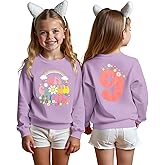 AG AGUU On Cloud Nine Sweatshirts Kid Girl Birthday Shirt 9th Crewneck Pullover B-Day Outfit Long Sleeve Fall Top 9Y Clothes