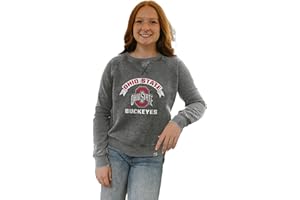 Blue 84 Women's NCAA Officially Licensed Crewneck Sweatshirt Burnout Vintage Scholar