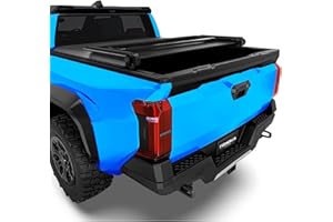 TOMOKA Vinyl Soft Tri-fold Truck Bed Tonneau Cover Compatible for 2016-2026 Toyota Tacoma (Excl. Trail Edition) Bed Tonneau Cover 5 Ft (60.5") Bed with Tacoma Bed Rail, Waterproof