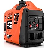 AIVOLT 1600W Super Quiet Inverter Generator, Ultra Lightweight Gas Powered Portable Generator for Camping & Home Use, EPA Com