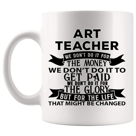  Badass Job Title Art Teacher Mug Coffee Cup Tea
