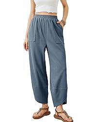 Xiaoxuemeng Womens Baggy Wide Leg Pants Casual