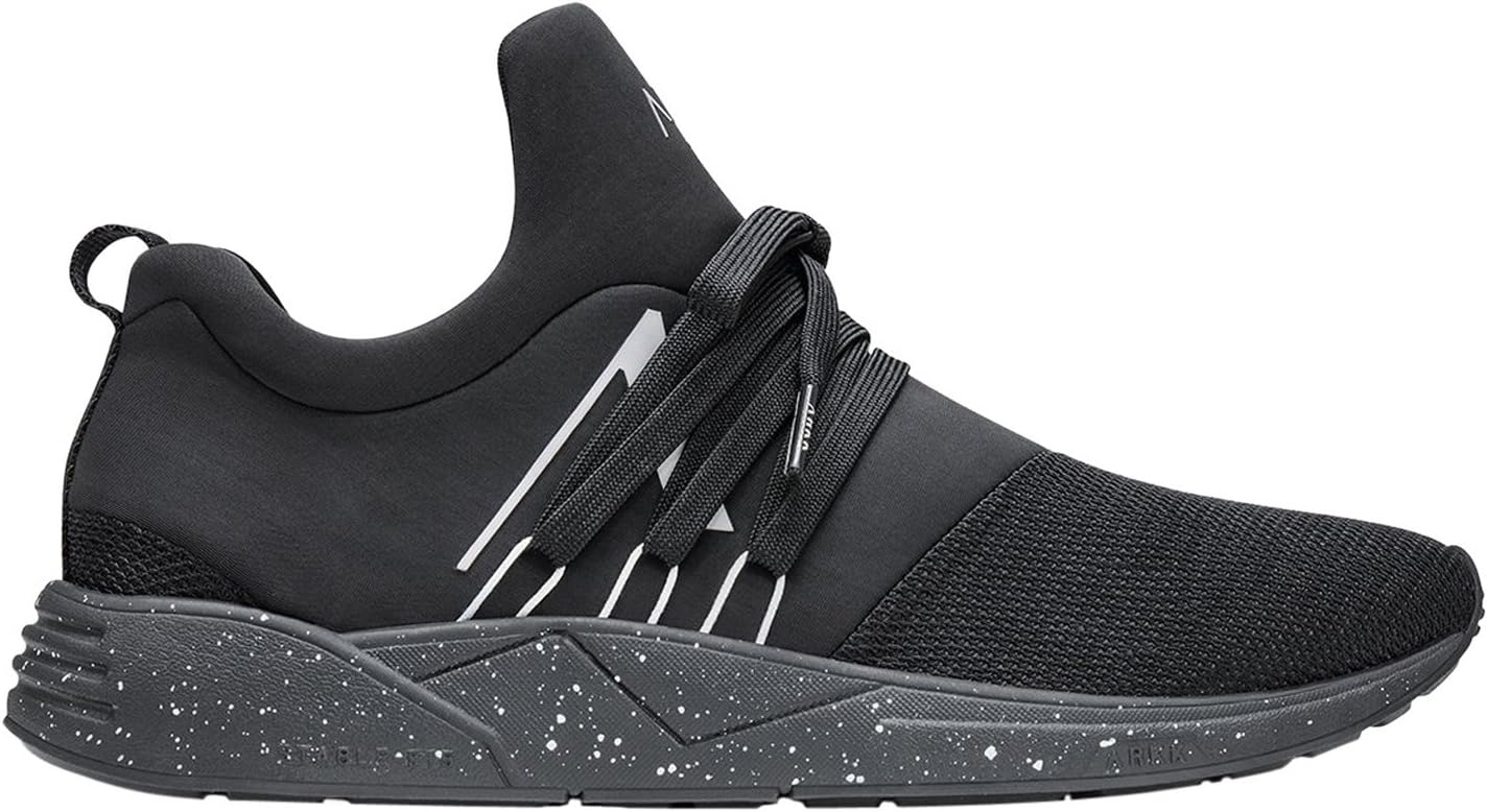 Arkk Raven Mesh Trainer in Black with Speckled Sole 7