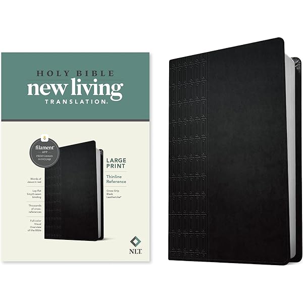 NLT Thinline Reference Bible, Filament Enabled (Genuine Leather