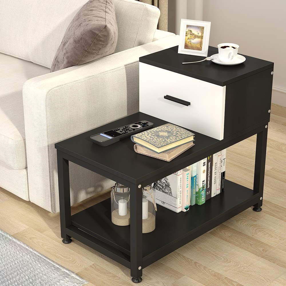 Best Snack Side Magazine End Table Drawer