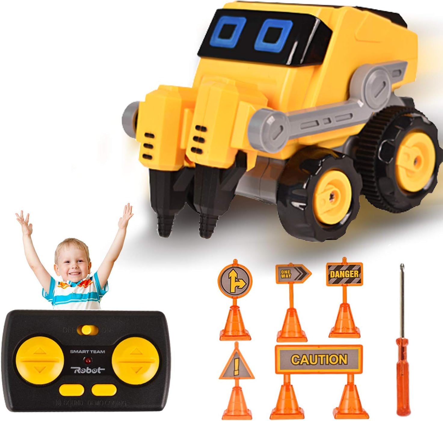 WALLE Toy Cars for Boys Girls Educational Remote Control Car for Kids