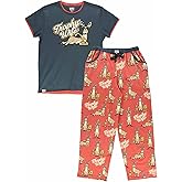 Lazy One Women’s Aquatic Pajama Set – Cute Ocean & Coastal Animal Loungewear for Comfort and Fun