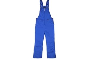 Arctic Quest Unisex Boys and Girls Unisex Ski & Snow Bib Pants Overalls, Blue, 14/16