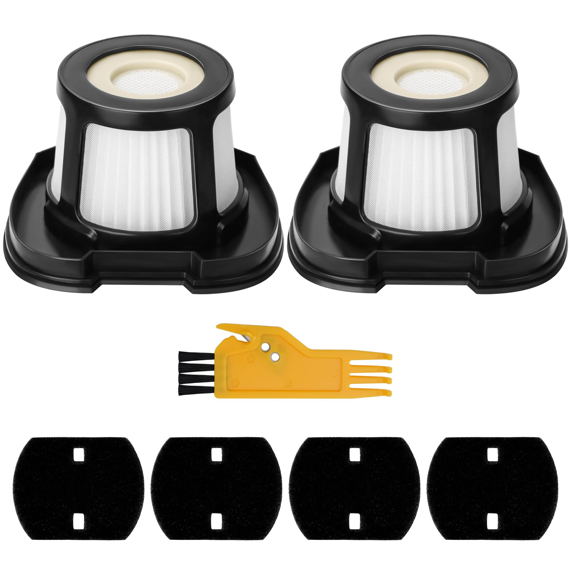 Photo 1 of 2284W 2390A Vacuum Replacement Filter for Bi-ssell Pet Hair Eraser Filter Hand Vacuum 2390 2389 2579, Compared to Part # 1614212 1614203 1614204 (2 Mesh Filter and 4 Foam Filter)