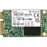 Transcend 64GB MSA230S mSATA SATA III SSD, DRAM Cache | Internal Solid State Drive, LDPC Error Correction ECC, Compatible with Laptop, Desktop