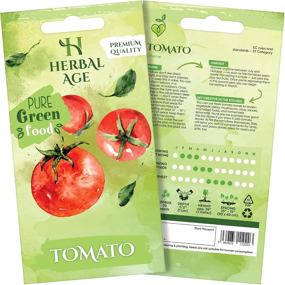 Herbal Age Grow Your Own Kits Tomatoes Vegetable Seeds 70 Heirloom Plants UK