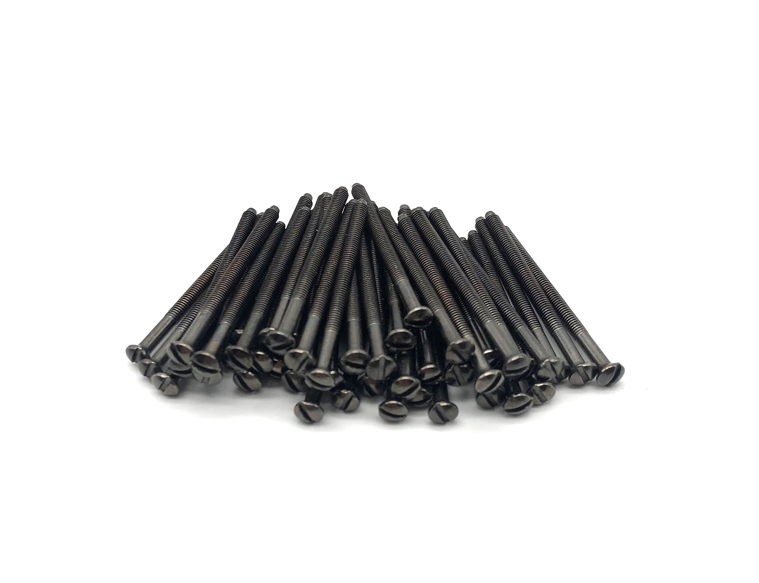 Jones DIY M3.5 Black Nickel Electrical Socket Screws, 50mm, For Switches, Light Switch, Plug Sockets, 3.5mm x 50mm, (50)