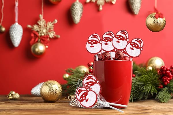 FRUIDLES CHRISTMAS SANTA CLAUSE LOLLIPOP, MIXED FRUIT FLAVOR, MADE IN BRAZIL, INDIVIDUALLY WRAPPED, 15G POPS, APPROX. 30 POPS POUND (HALF-POUND)