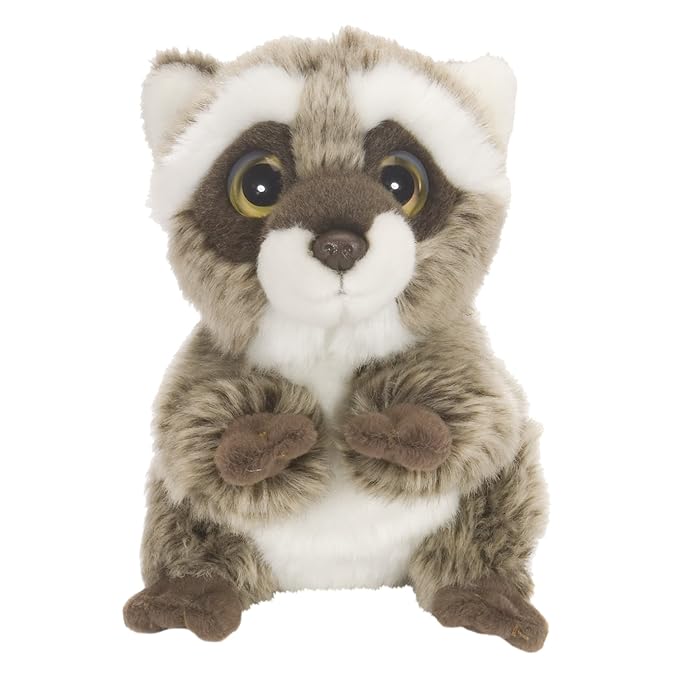 Wild Republic 88760 - Wild Watcher Waschbär Kuscheltier aus Plüsch- Neuheit, 18 cm