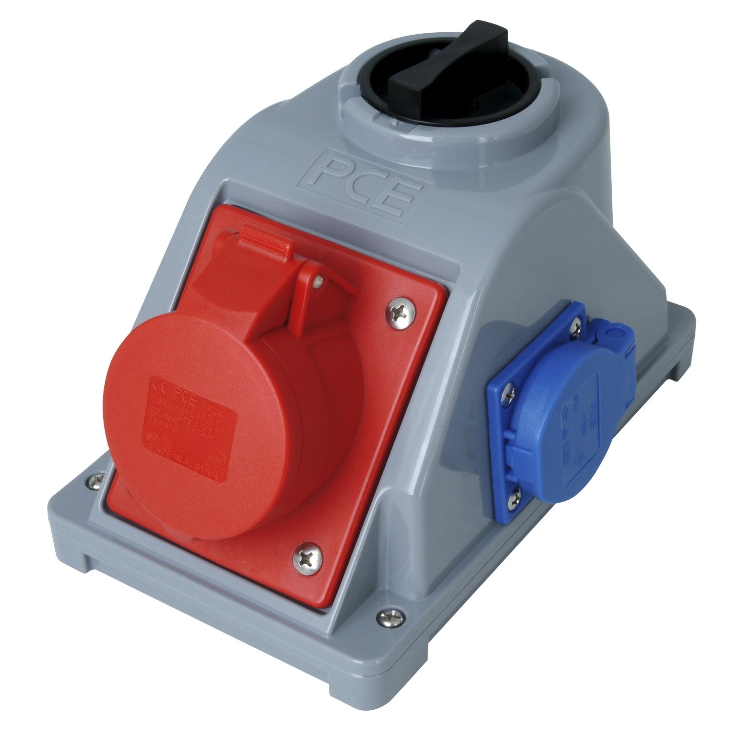 Kopp 107000000 CEE Kombiwandsteckdose 3 and 5–Pin On/Off Switch