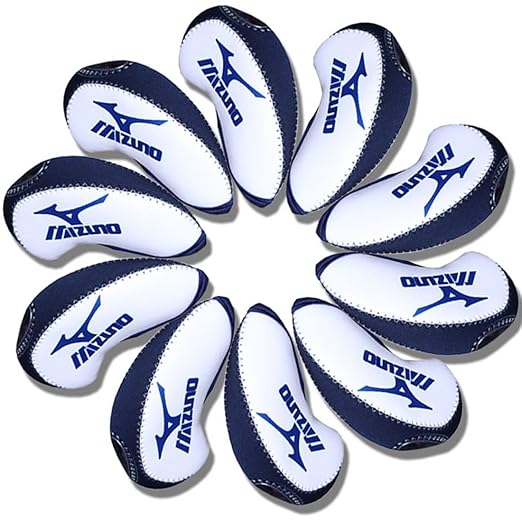 Mizuno Golf Iron head Covers 10pcs/set white & blue MT/Mz02 Amazon.co