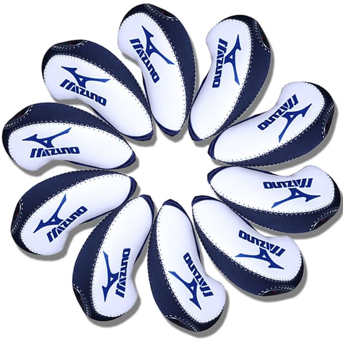 Mizuno Golf Iron head Covers 10pcs/set white & blue MT/Mz02 Amazon.co