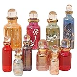 CraftsOfEgypt Genie Blown Empty Glass Mini Bottles