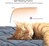 Nobleza Self Heating Pet Pad 60x45cm Grey Non-Slip Washable M Size view 5