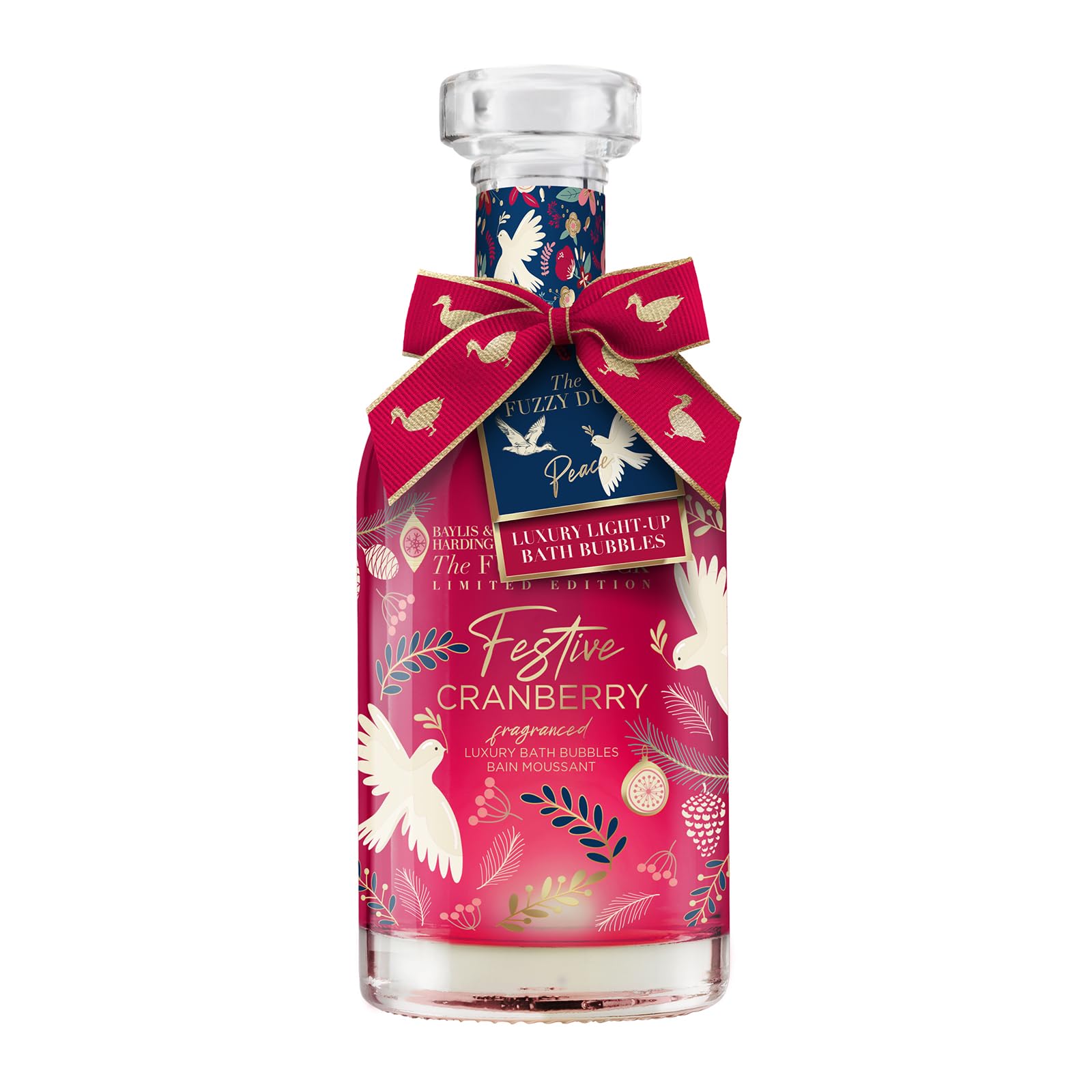 Baylis & Harding The Fuzzy Duck Winter Wonderland Light Up Bath Bubbles Decanter Gift - Vegan Friendly (Pack of 1)