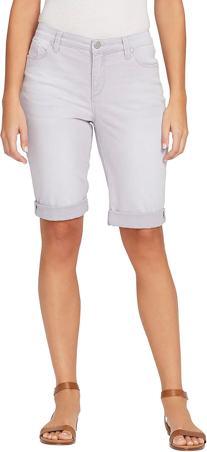 Bandolino Women's PlusSize Riley Relaxed Fit Bermuda Short, Lavender Aura, 18W at Amazon Women