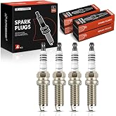 A-Premium Double Iridium Spark Plugs Pack of 4, Fine Wire, 2.5L L4 Engine | Compatible with Nissan Altima 2013-2018, Rogue 2014-2020