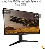 ASUS TUF Gaming VG27AQL3A 27-Inch QHD 180Hz Fast IPS 1ms G-Sync view 3