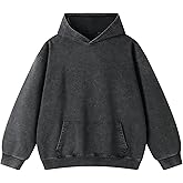 Eadali Mens Oversized Hoodies Vintage Hoodie Couples Pullover Acid Wash Hoodies for Men Streetwear Sweatshirts
