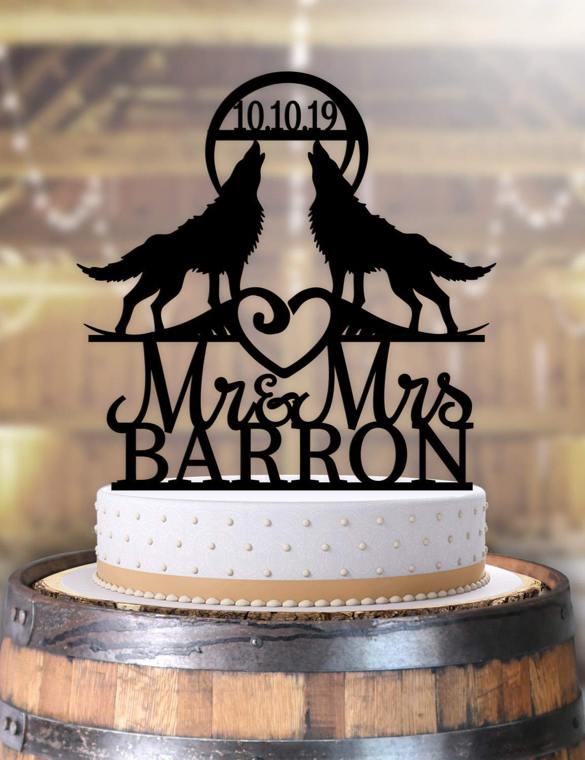 Wolf Wolves Couple Bride and Groom Wildlife Outdoor Wedding