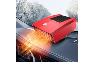 KUTUKU Car Heater Portable Car Fan with Air Purification 12V 150W Fast Heating Quickly Defrost Defogger 2 in 1 Modes and Automobile Windscreen Fan in Cigarette Lighter