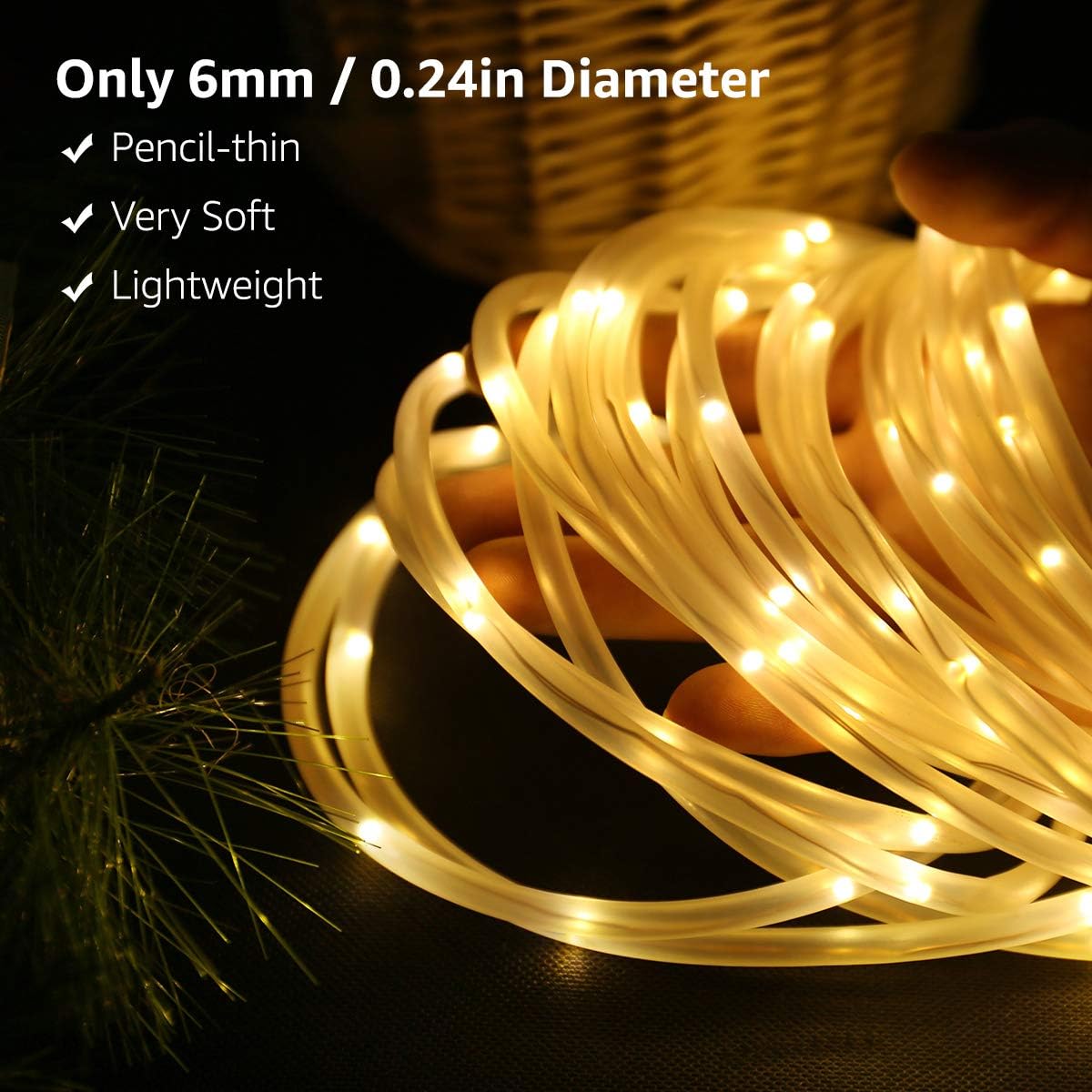 Lepro Outdoor Rope Lights Mains Powered Linkable Low Voltage 10m 240 Led Outside String Lights Plug In Bright Warm White Waterproof For Garden Caravan Camping Tent Gazebo Tree And More Buy Online