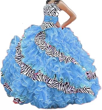zebra quinceanera dresses